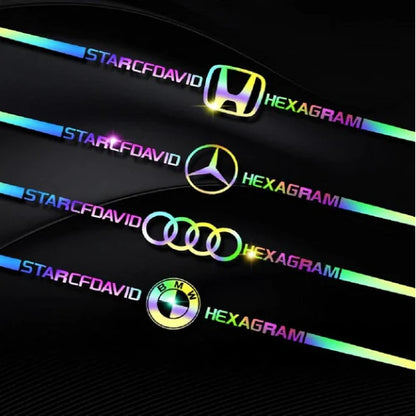 LAST SALE🎉50% OFF🎉3D Colorful laser reflective car sticker ✨4PCS✨