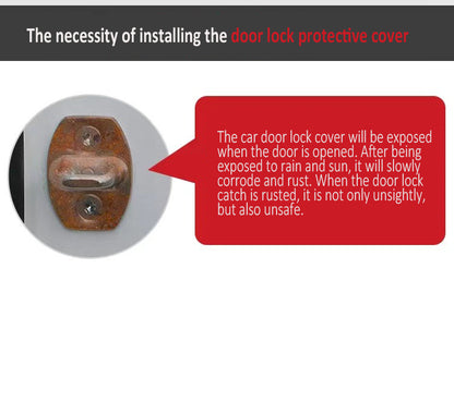 HOT SALE🎉50% OFF🎉Stainless Steel Car Door Lock Protection Cover Antirust🔥4PCS🔥