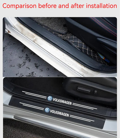 Hot Sale 🔥50% OFF🔥Carbon Car Door Sills Stickers✨9PCS ✨