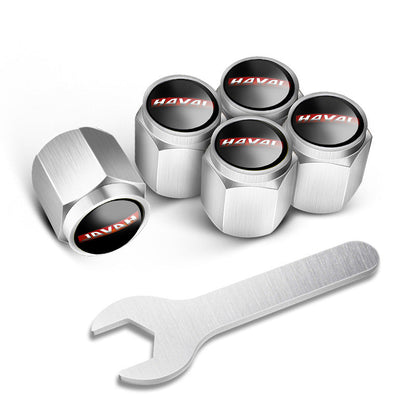 🔥LAST SALE 49% OFF🔥Automobile tire valve cap(5 Pcs+1Pcs wrench)