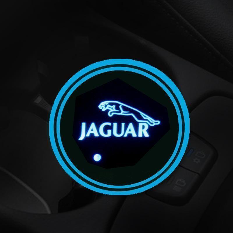 7 Colors Led Car Logo Cup Lights up Holder(1 pair)