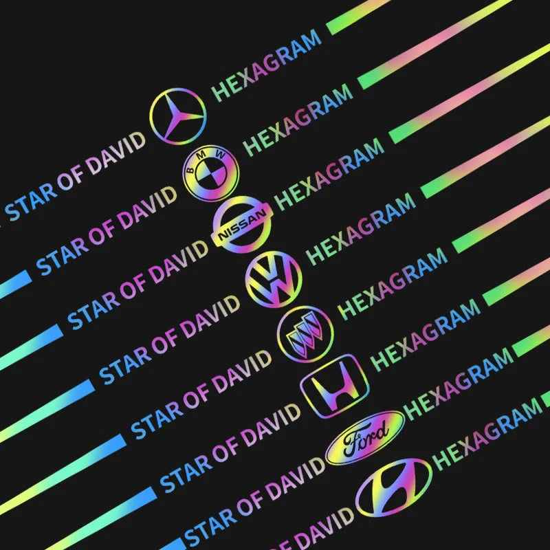 LAST SALE🎉50% OFF🎉3D Colorful laser reflective car sticker ✨4PCS✨