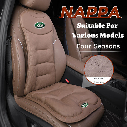 Car Seat Cushion Premium Nappa Leather Comfortable Seat Back