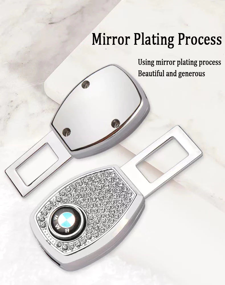 🔥Hot Sale 50 OFF🔥Car Seat Belt Rhinestone Metal Extended Buckle