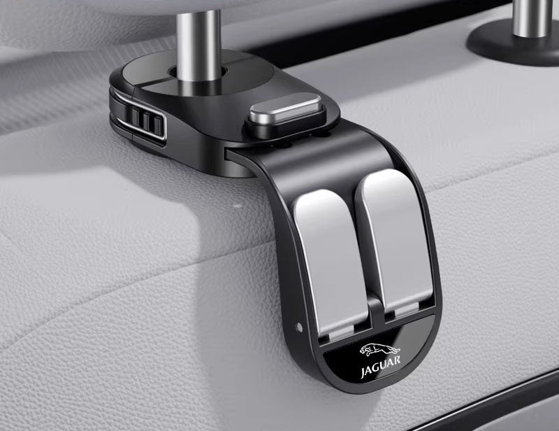 Retractable Dual-Row Car Seat Hooks