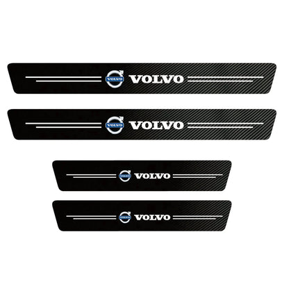 EmblazeR - Carbon Fiber Door Sill Protector 9Pcs
