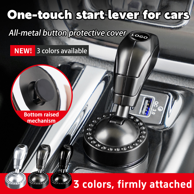 Hot Sale 50% OFF✨New Car One-button Start Ignition Switch Button Rocker Protection Cover Car Interior Accessories Modification