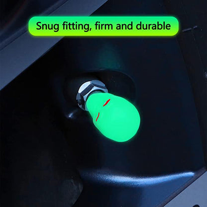 Fluorescent Car Tire Valve Cover(4pcs)
