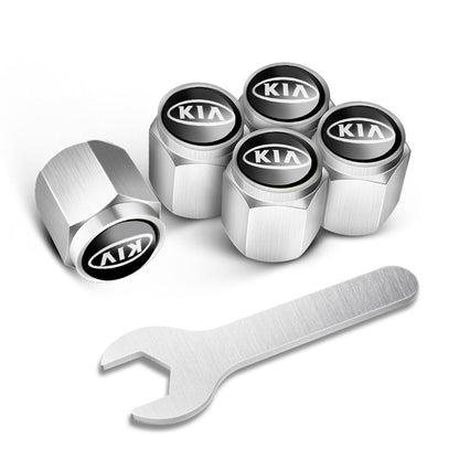 🔥LAST SALE 49% OFF🔥Automobile tire valve cap(5 Pcs+1Pcs wrench)