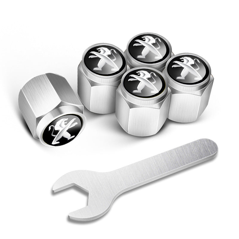 🔥LAST SALE 49% OFF🔥Automobile tire valve cap(5 Pcs+1Pcs wrench)