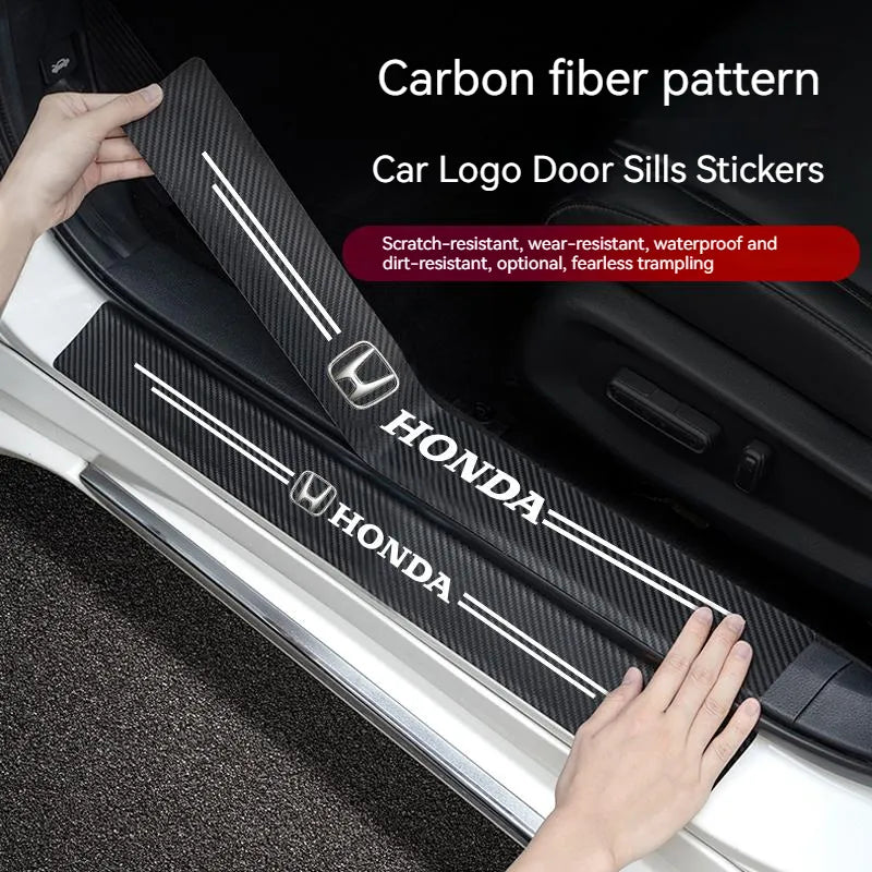 Hot Sale 🔥50% OFF🔥Carbon Car Door Sills Stickers✨9PCS ✨