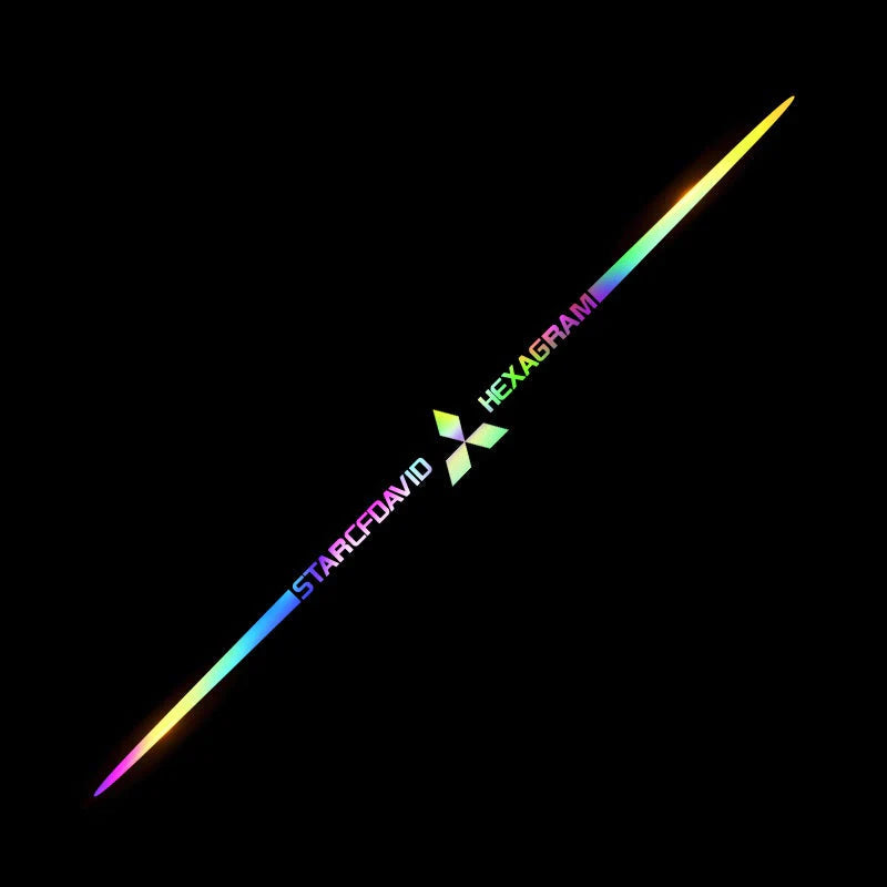 LAST SALE🎉50% OFF🎉3D Colorful laser reflective car sticker ✨4PCS✨