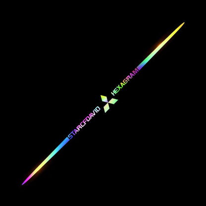 LAST SALE🎉50% OFF🎉3D Colorful laser reflective car sticker ✨4PCS✨