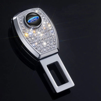 🔥Hot Sale 50 OFF🔥Car Seat Belt Rhinestone Metal Extended Buckle