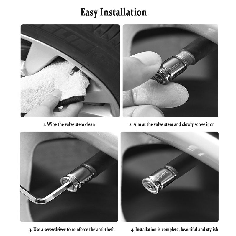 🔥HOT SALE 49% OFF🔥Bullet Shell Anti-theft Tire Cap(4 Pcs+1Pcs Wrench)